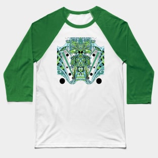 mictlan pandemic alien astronaut in hell space ecopop Baseball T-Shirt